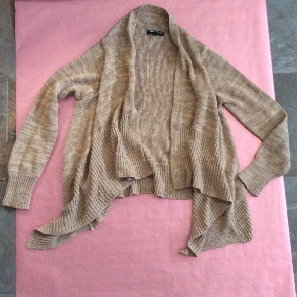 Tan Knit Cardigan - Picture 2 of 9